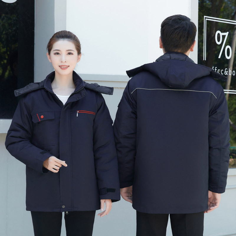 冬の冷凍庫保温労働保護綿服作業服工場は綿入れの上着を厚くして屋外の防寒綿入れの上着を卸売りする|undefined