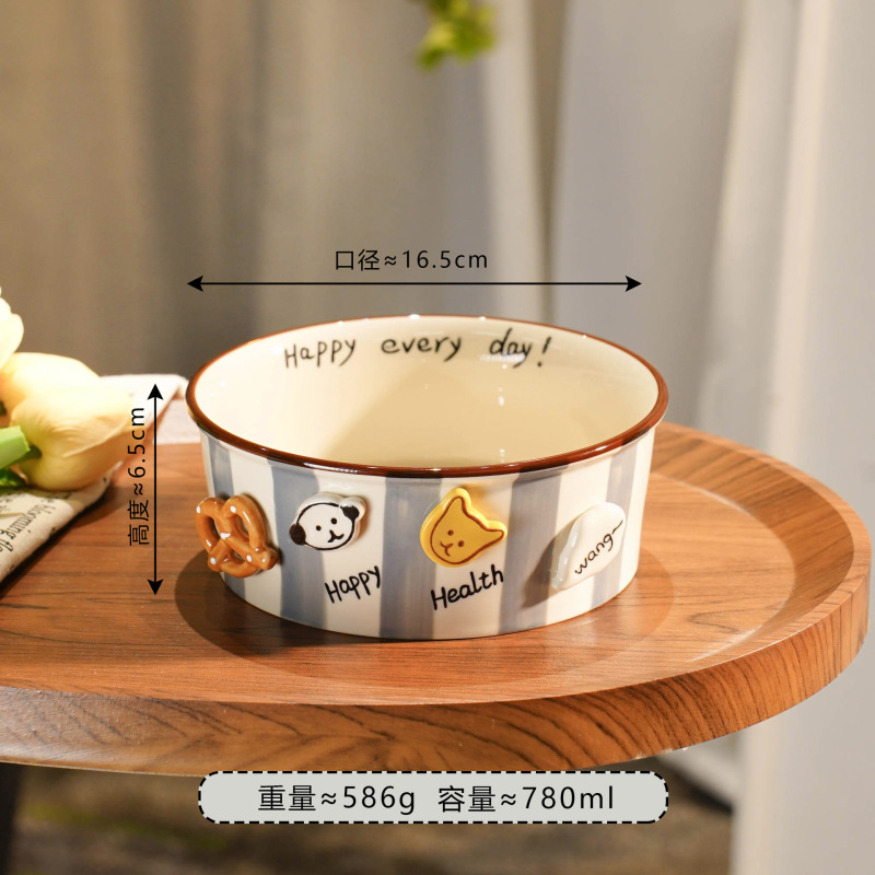 クリエイティブセラミック猫ボウル犬ボウルペットボウル用品かわいい猫フードボウルフードボウル犬ボウル猫フードボウル転倒防止|undefined