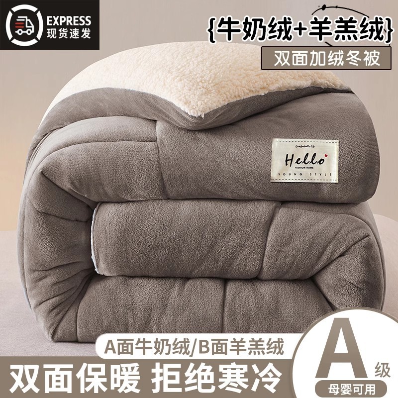 羊羔绒被子冬被棉被加厚保暖冬天宿舍单人秋冬被冬季被芯2025新款