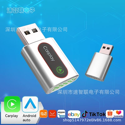 Mini wireless carplay adapter Simsiz CarPlay və Android Auto - k11-silver-adapter-extension-cable-overseas-version