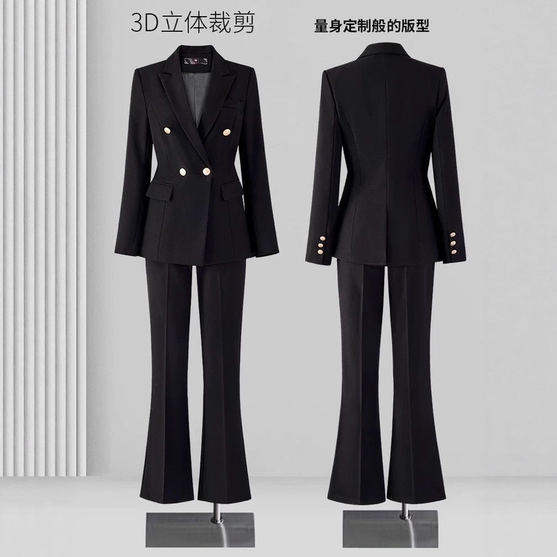 Formal Women's Suit Interview Professional Suit Jacket Large Size Suit Workplace Black New Work Clothes for Women