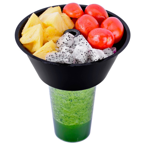Disposable hot pot cup internet celebrity walking hot pot cup snack milk tea hot pot bowl with maocai black plastic cup holder