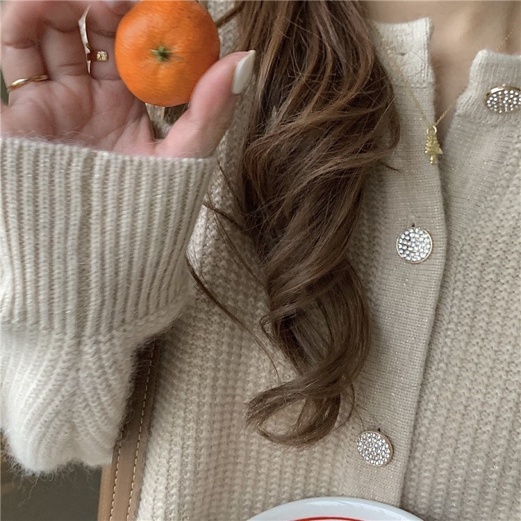 Japanese retro sweater 2022 Autumn new style soft and fluffy knitted sweater, loose short cardigan jacket for women pic 30