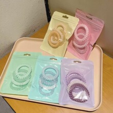 电话圈发圈夏季小清新多巴胺低马尾头绳女生扎马尾高弹力耐用头饰