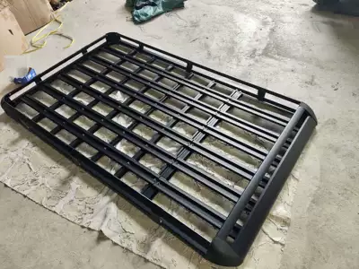Roof rack – Basket Universal Roof Rack Basket - black-2-12m-sunroof-version-comes-with-straps-no-drilling-required