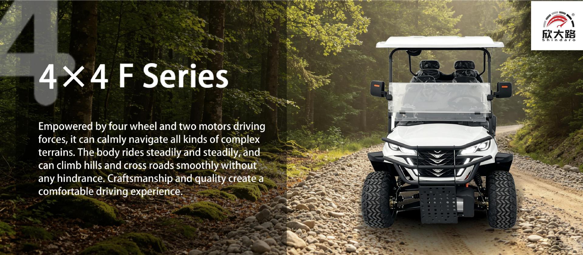 Four-Wheel Drive Electric Golf Cart, 2-Seater, 4-Seater, 6-Seater, Export Quality with 5-Year Warranty, High Horsepower, Long Range for Home Use