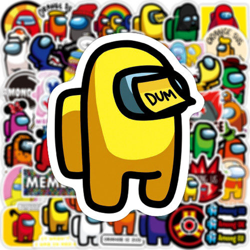 50 Among Us Game Graffiti Stickers Trolley Case Water Cup Hand Account Mobile Phone Laptop Cartoon Stickers