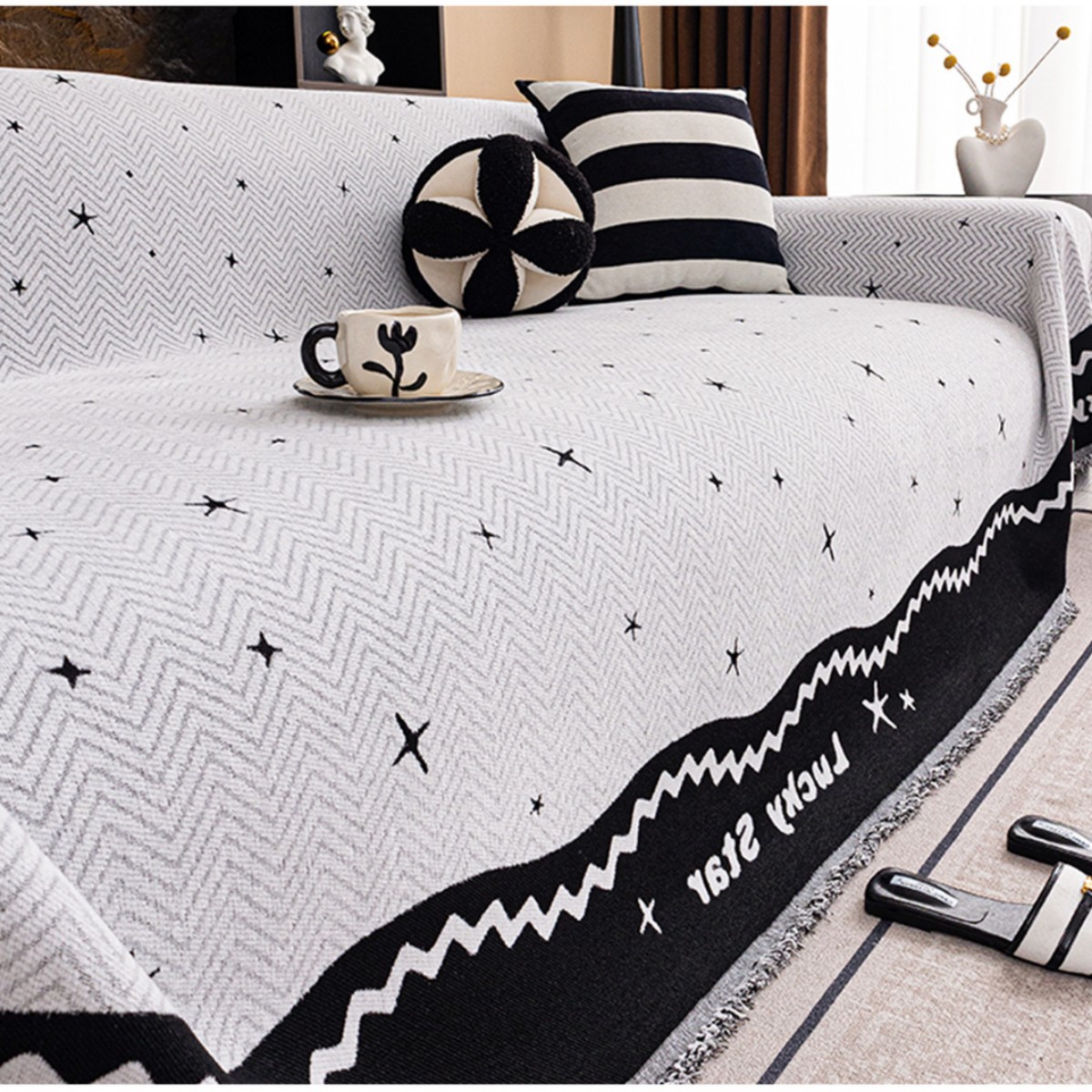 2025 nueva toalla de sofá de cubierta completa cuatro estaciones de alto nivel general sofá cubierta de cubierta de sofá manta anti-gato arañazo