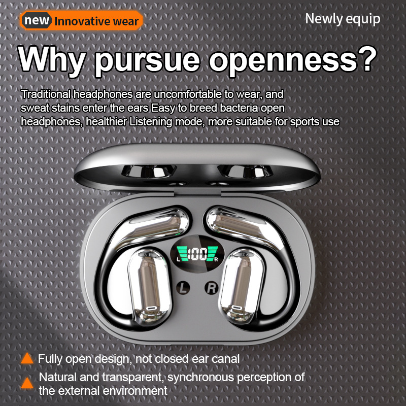 Auriculares Bluetooth Jinanda inalámbricos sin ruido tipo auriculares colgantes de larga duración auriculares inteligentes de traducción AI