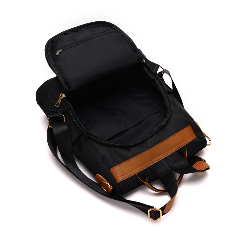 Mochila antirrobo de nailon para mujer 2023 nuevo estilo casual de gran capacidad mochila de viaje de doble uso mochila de diamantes al por mayor