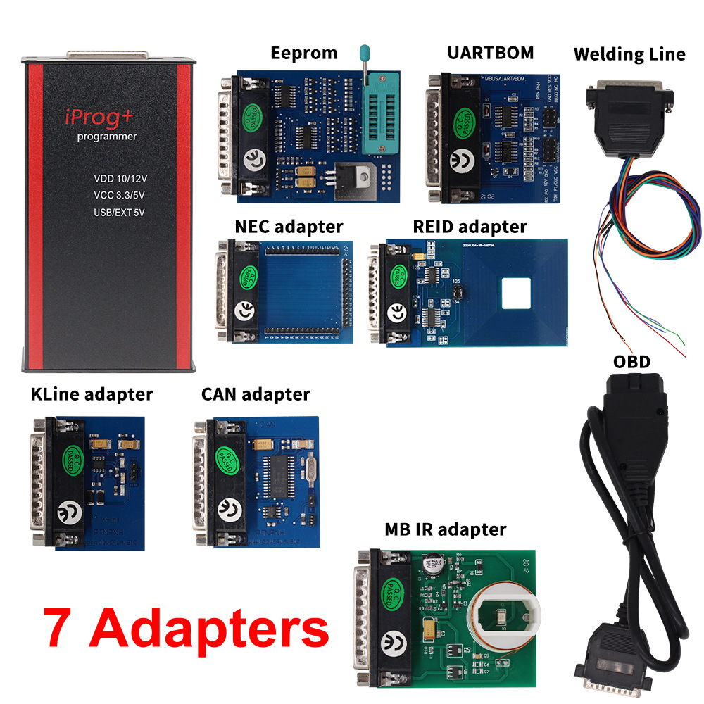 跨境V85 Iprog+ Pro  IMMO+Mileage Correction +Airbag Reset