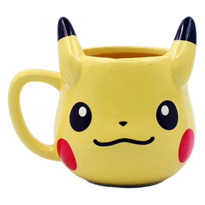 Selección estricta Japonesa de dibujos animados Taza de cerámica de los niños Taza de agua Taza de la muchacha Lindo Pikachu Taza Elf Bola Taza
