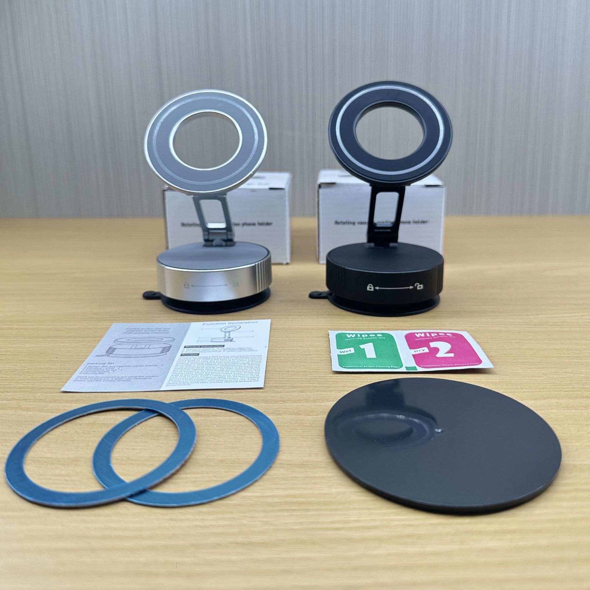 Cross-Border New High-Tech Car Phone Holder, Universal Vacuum Magnetic Suction Cup Phone Navigation Holder
