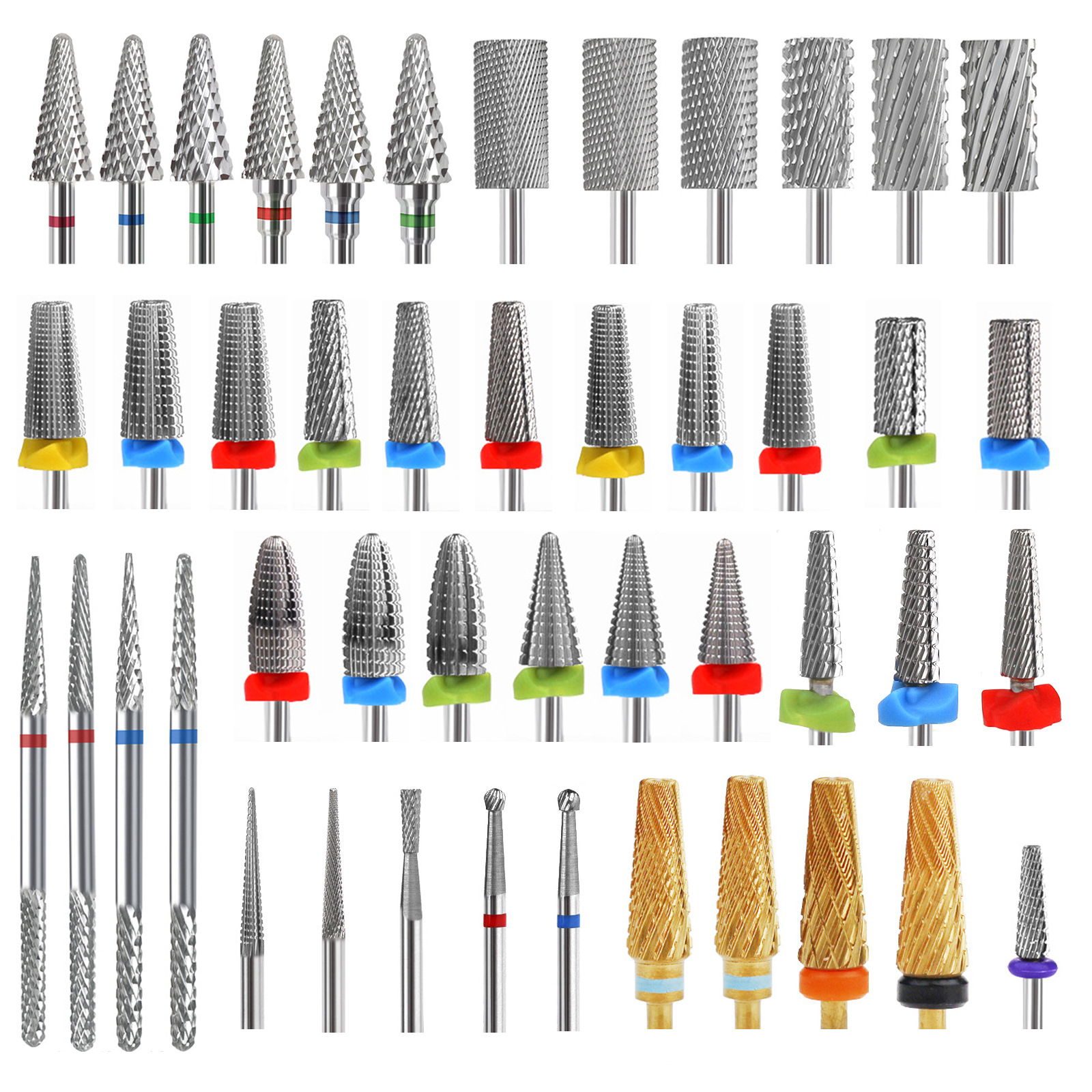 Colección de cabezales de pulido de acero de tungsteno para uñas transfronterizas