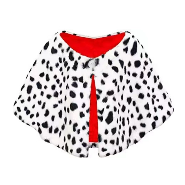 Leopard print buttoned shawl