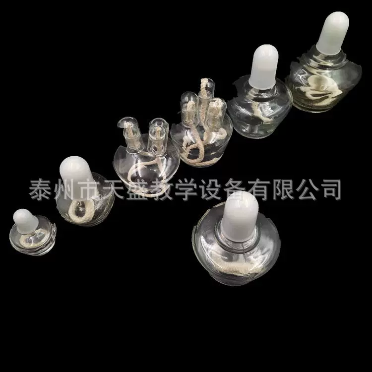 厂家直供 加厚玻璃酒精灯 酒精灯 150ml  玻璃仪器