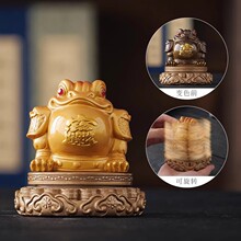 变色旋转将军金蟾茶宠创意茶艺茶道摆件茶具零配件茶桌茶台装饰品