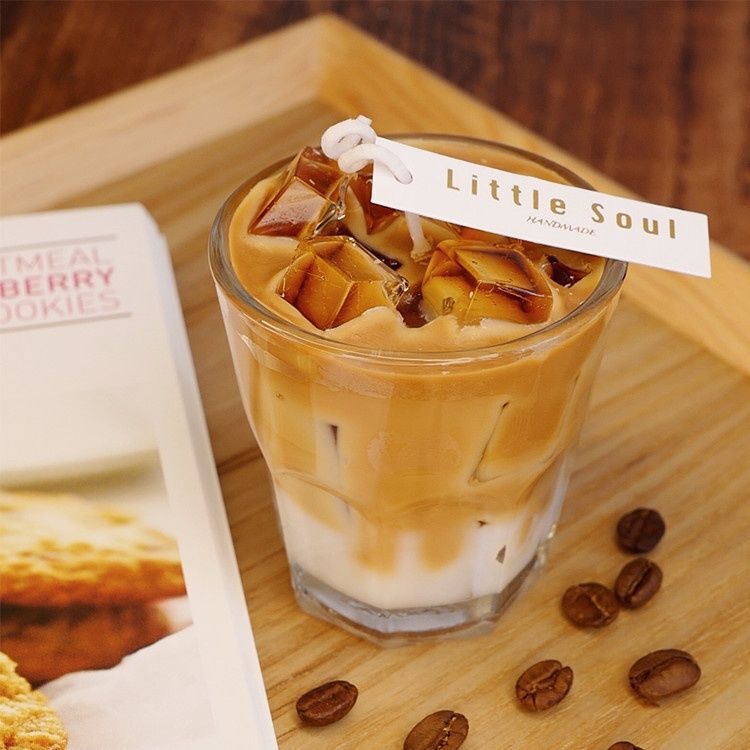 Ice Coffee Ins Style Handmade Scented Candle Birthday Souvenir Indoor Art Niche Source Factory Cross-Border Ice Coffee Ins Style Handmade Scented Candle Birthday Souvenir Indoor Art Niche Source Factory Cross-Border