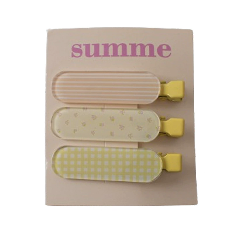 Summer hairgrip, bangs, hair accessory, 3 pieces