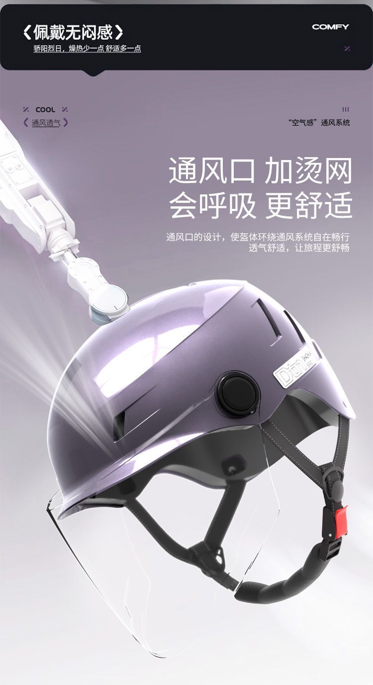 GB 3C Certified Electric Vehicle Helmet Universal Summer Sunscreen