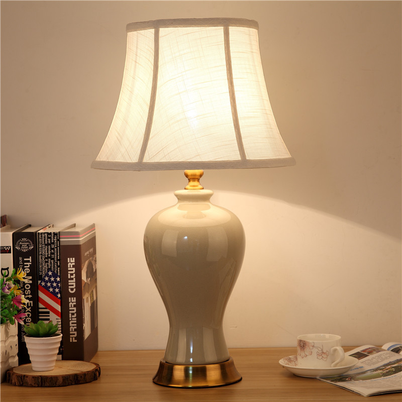 Table Lamp Bedroom Bedside Lamp American Creative Nordic Retro Romantic Fashion Living Room Study Dimming Warm Ceramic Lamp Table Lamp Bedroom Bedside Lamp American Creative Nordic Retro Romantic Fashion Living Room Study Dimming Warm Ceramic Lamp