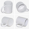 Custom Sublimation Purious White Coffee Malker Cup Coating Ceramic Coffee Cup Sublimity Mark Cup DIY