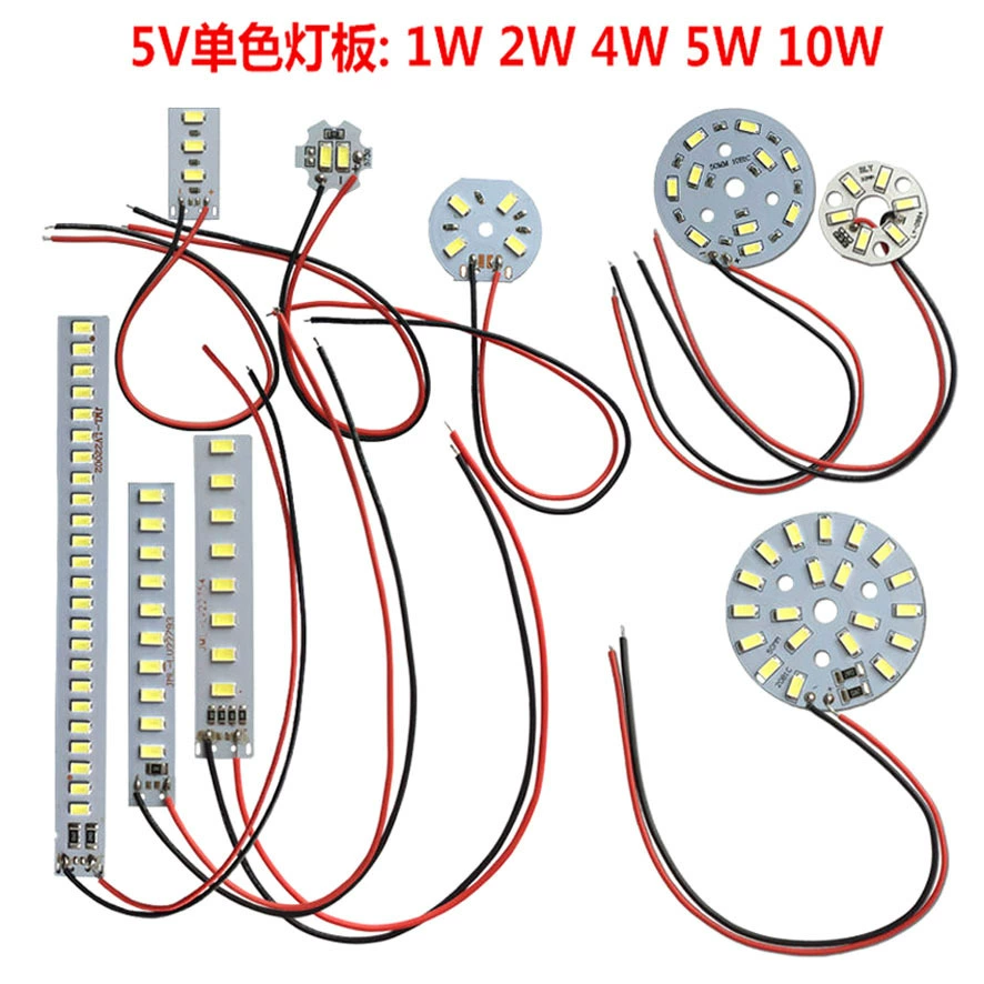 Разнообразие аксессуаров для светодиодных светильников на алюминиевой подложке 2835, лампы, бусины, 5 В, 1 Вт, лампа, полоса, полоса, высокая яркость, наружное освещение, оптовая продажа