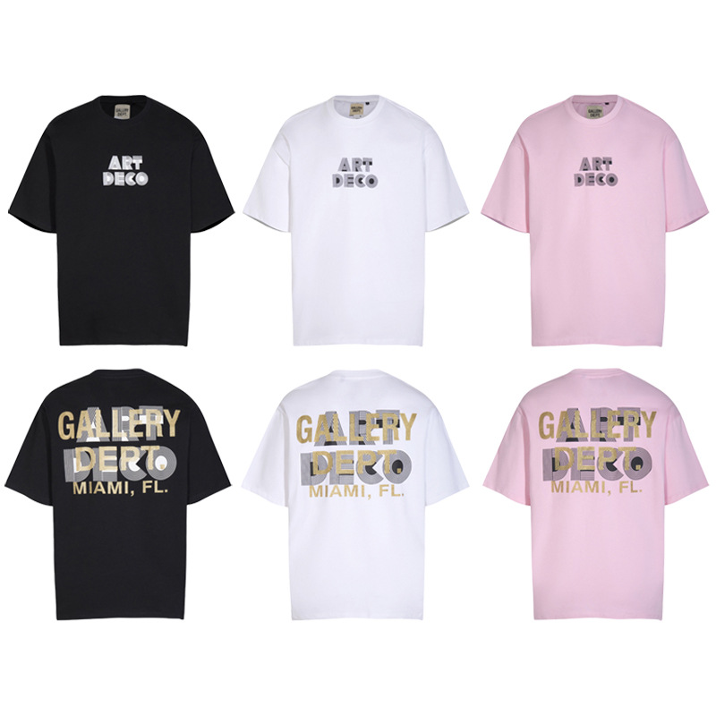 Galería American Trendy Brand Print Manga corta Vintage Verano Sueldo Gradiente Bronceado Camiseta de la calle Hombres