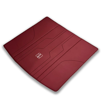 2025 U7Phev Zengcheng U7Ev | Trunk Mat - pure-cowhide-bordeaux-red-looking-up-at-the-u7-trunk-mat