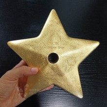 五角星奢牌道具展示品纯手工精致贴金箔加工柜台摆件高端橱窗制品