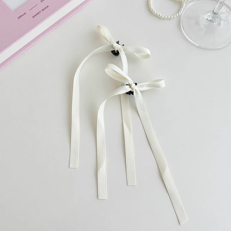 Clip de cinta de arco nuevo estilo ballet chica de estilo bola de cola de caballo adornamiento para el cabello pequeño clip de agarre para el cabello