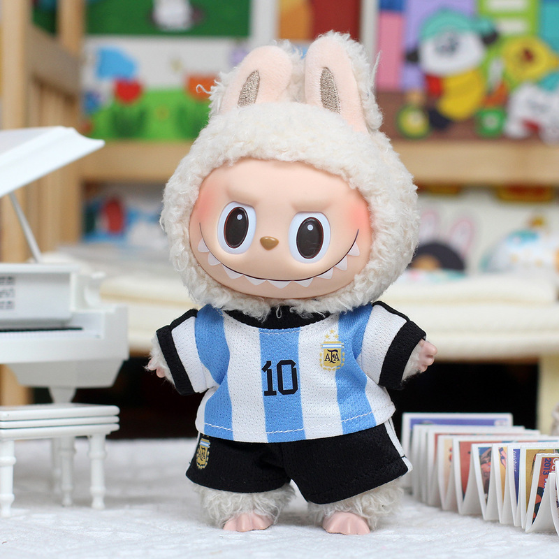 Clothes Only] First/Second Generation Rab Universal Doll Vinyl Doll Pendant Clothes Football Clothes Jersey Basketball
