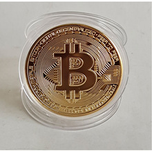玩具币bitcoin比特币纪念币 外贸金币虚拟币纪念章外币金属工艺品