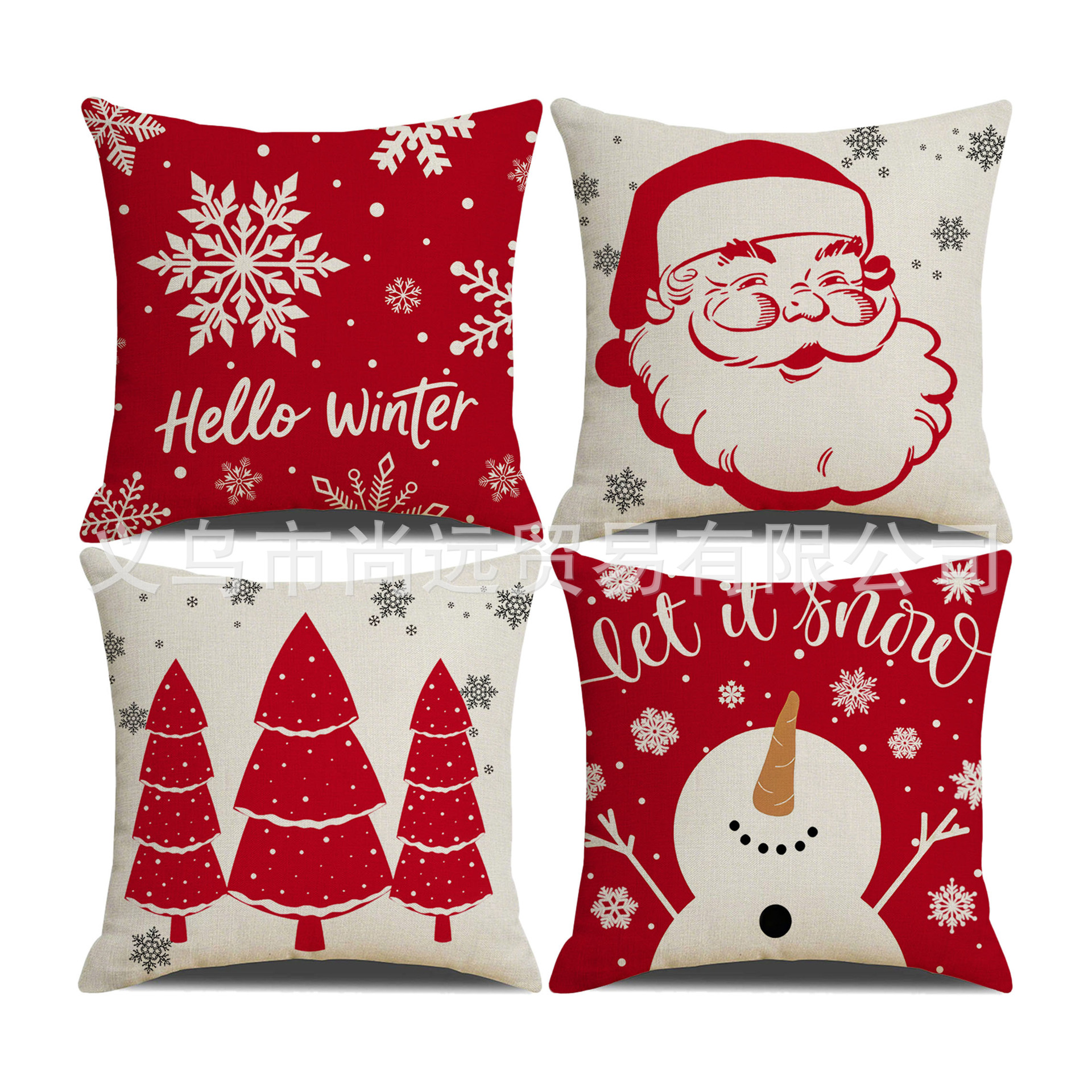 Christmas Cross-Border Exclusive Pillow Cover Amazon New Hot Selling Home Decoration Pillow Sofa Cushion Cover
