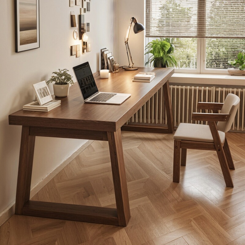 Double Long Desk Student Home Computer Desk Study Desk Living Room Desk Solid Wood Leg Writing Table Workbench Double Long Desk Student Home Computer Desk Study Desk Living Room Desk Solid Wood Leg Writing Table Workbench