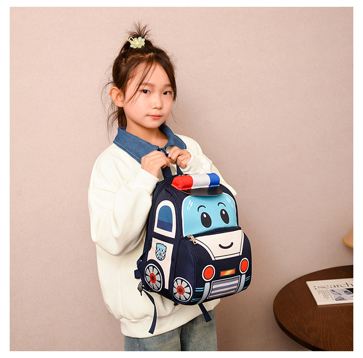 Unisexo Grande Nylon Dibujos Animados Lindo Cuadrado Cremallera Mochila Con Cremallera display picture 17