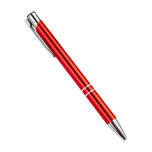 Ballpoint pen with metal barrel, logo printing, retractable tip, specialized for exhibition gifts