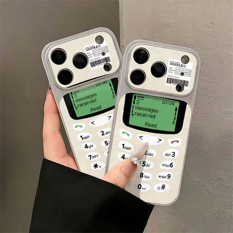 Electroplated Lambskin Phone Case for Nokia That Can Receive Text Messages, Suitable for Apple 16/15/14/13 Pro Max 17 Electroplated Lambskin Phone Case for Nokia That Can Receive Text Messages, Suitable for Apple 16/15/14/13 Pro Max 17
