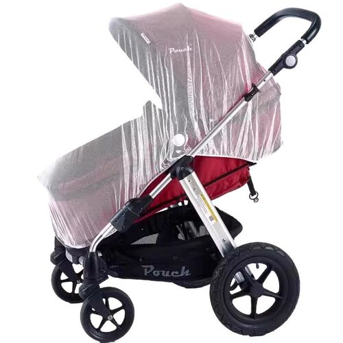Full-cover baby carriage mosquito net universal mosquito shield enlarged encrypted mesh baby carriage umbrella carriage protective cover portable