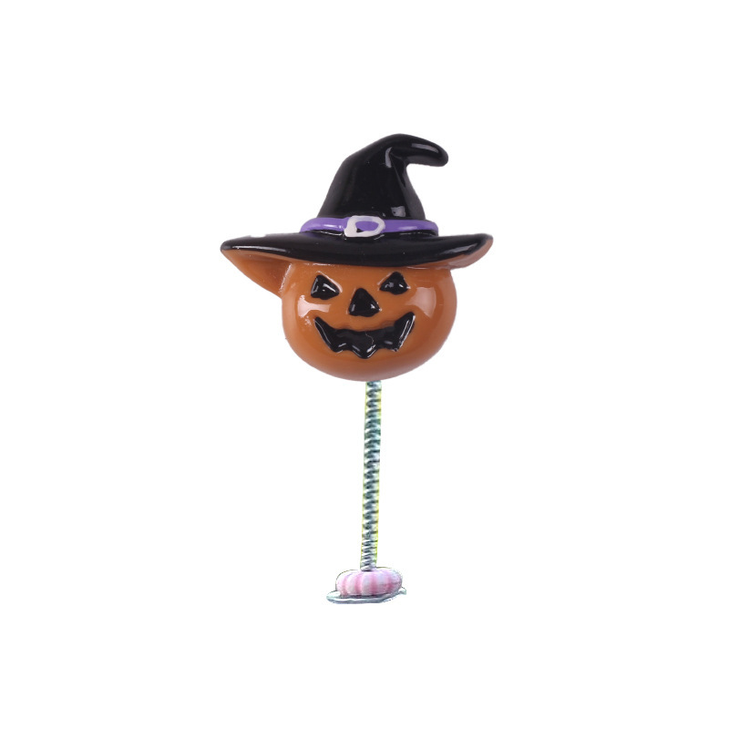 Coche de Halloween sacudiendo la cabeza pequeños adornos nuevos y adorables adornos de pantalla de consola central de coche de carne