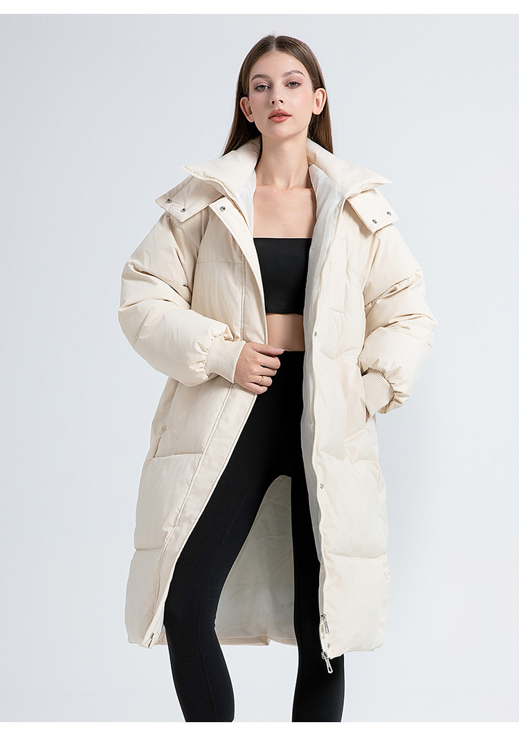 Women's Long Padded Coat Oversized Hooded Parka For Winter_voghion.com