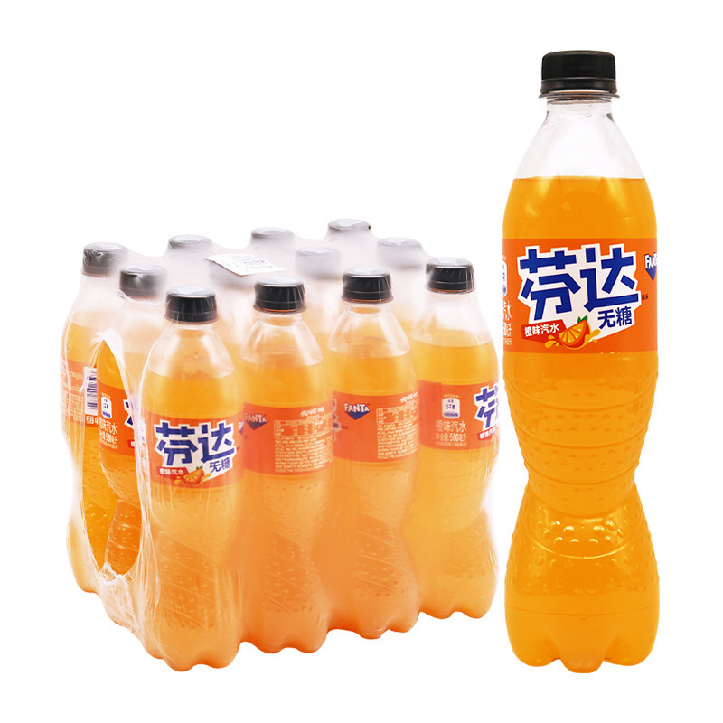 上海メーカーは炭酸飲料無糖卸売りフェンダ零カードオレンジ味ソーダ500ml * 12本の箱を提供している|undefined
