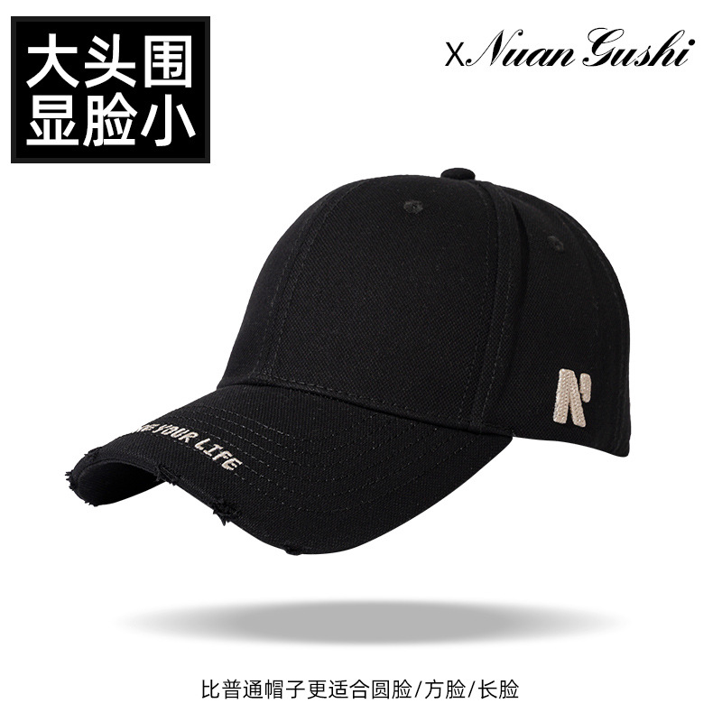 Gorra de béisbol estilo americano que estiliza el rostro, con un ala rígida más profunda, ala ancha, marca retro de moda, gorra de pico de pato estilo ins para hombres y mujeres.