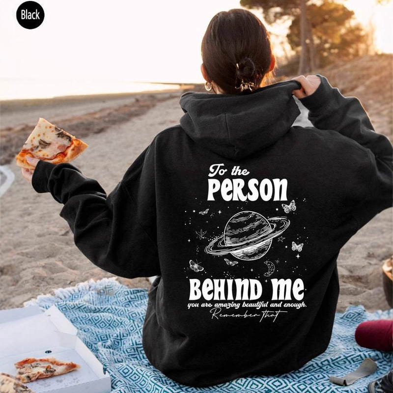 Dear Person Behind Me hoodie, women's aesthetic sweatshirt, fashion active hoodie