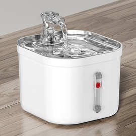 宠物饮水机自动循环喷泉猫咪喝水器不锈钢猫狗喂水器用品厂家智能