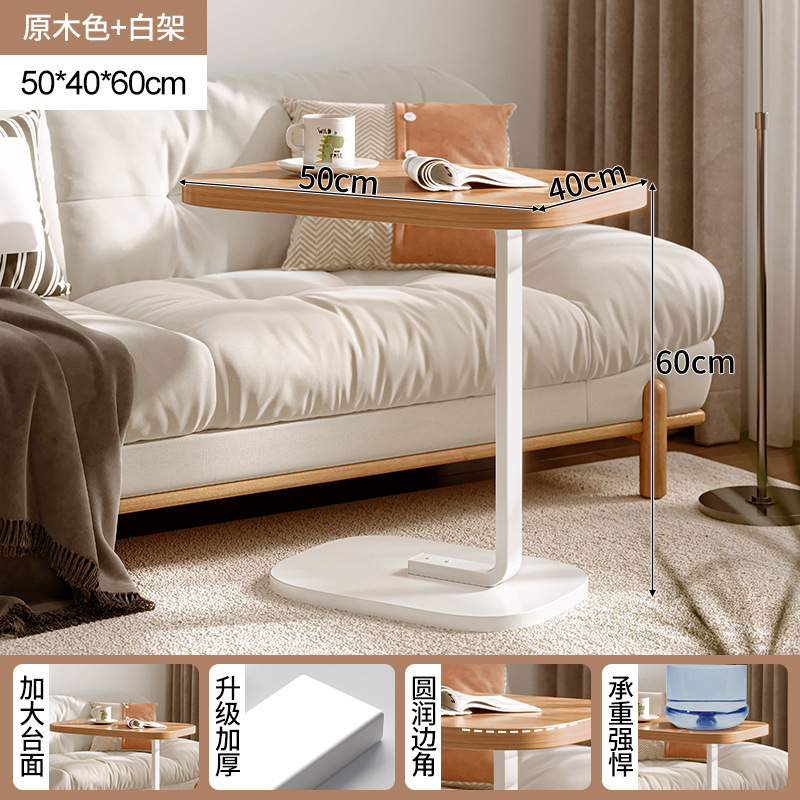 Mesa de noche, apartamento pequeño, mesa pequeña para el hogar, estante para el piso junto al sofá, mesa de centro pequeña, escritorio simple para computadora, escritorio estrecho