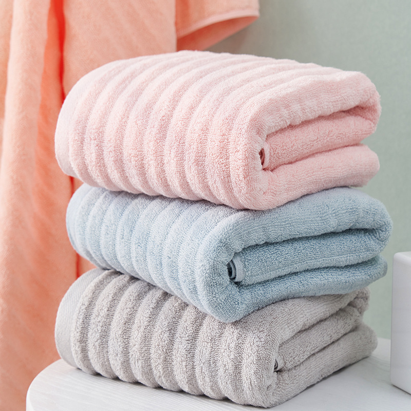 Toalla de baño hombres y mujeres al por mayor 70*140 algodón absorbente baño adulto algodón Hotel Toalla de baño Comercio exterior entrega logo