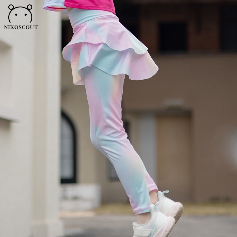 女童运动速干衣套装夏季凉感冰丝防晒训练服网球薄款长袖吸湿排汗|undefined