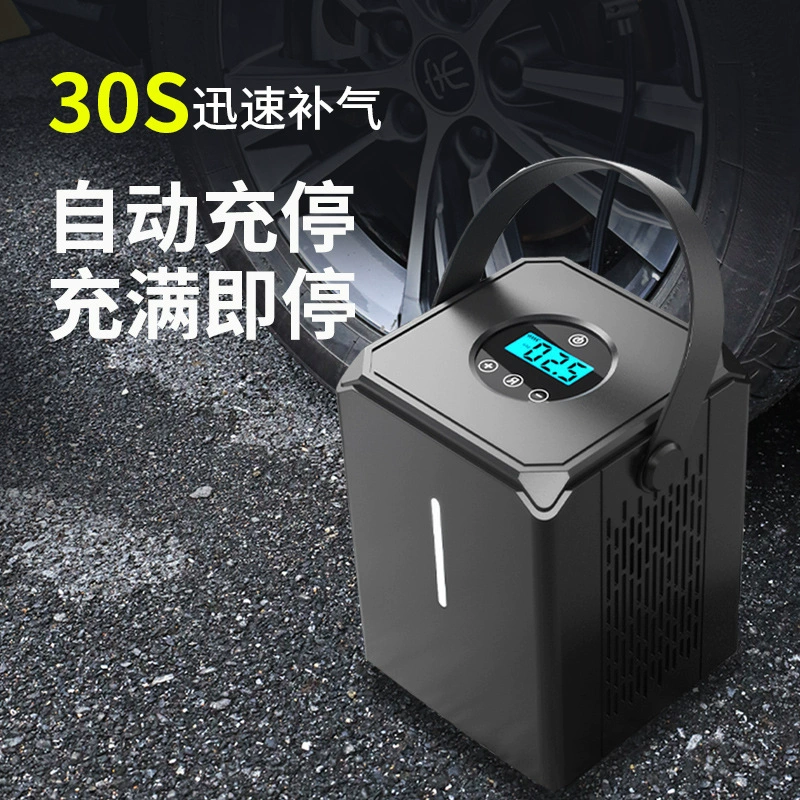 Высоковременный грузовой беспроводной цифровой дисплей надувной насос 2-в-1 автомобильный воздушный насос контроля давления в шинах