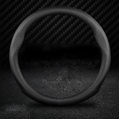 sweat-absorbent comfortable handle cover modification – Steering wheel cover - round-matte-carbon-fiber-38cm